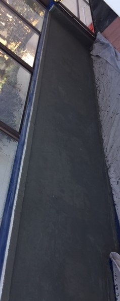 Drying concrete for hallway